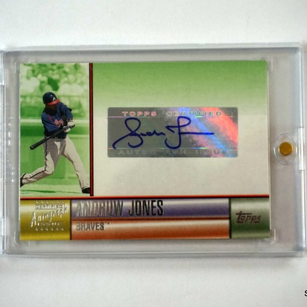 2006 Topps Autographed Andruw Jones TA-AJ super short print (SSP) very rare